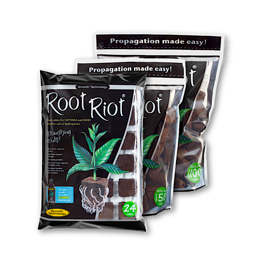 Growth Technology Root Riot Tray of 24 - Caliponics
